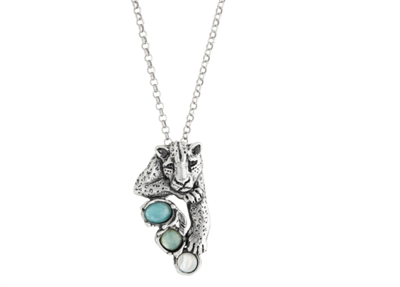 Collana Giovanni Raspini Donna BLU JAGUAR in Argento Madreperla 12681 - 12681